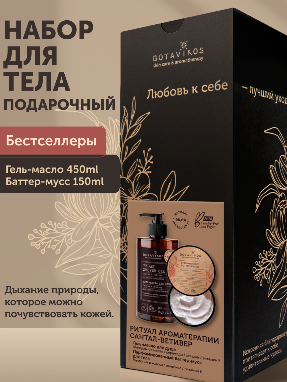 Набор по уходу за телом «Ритуал ароматерапии Сантал-Ветивер»