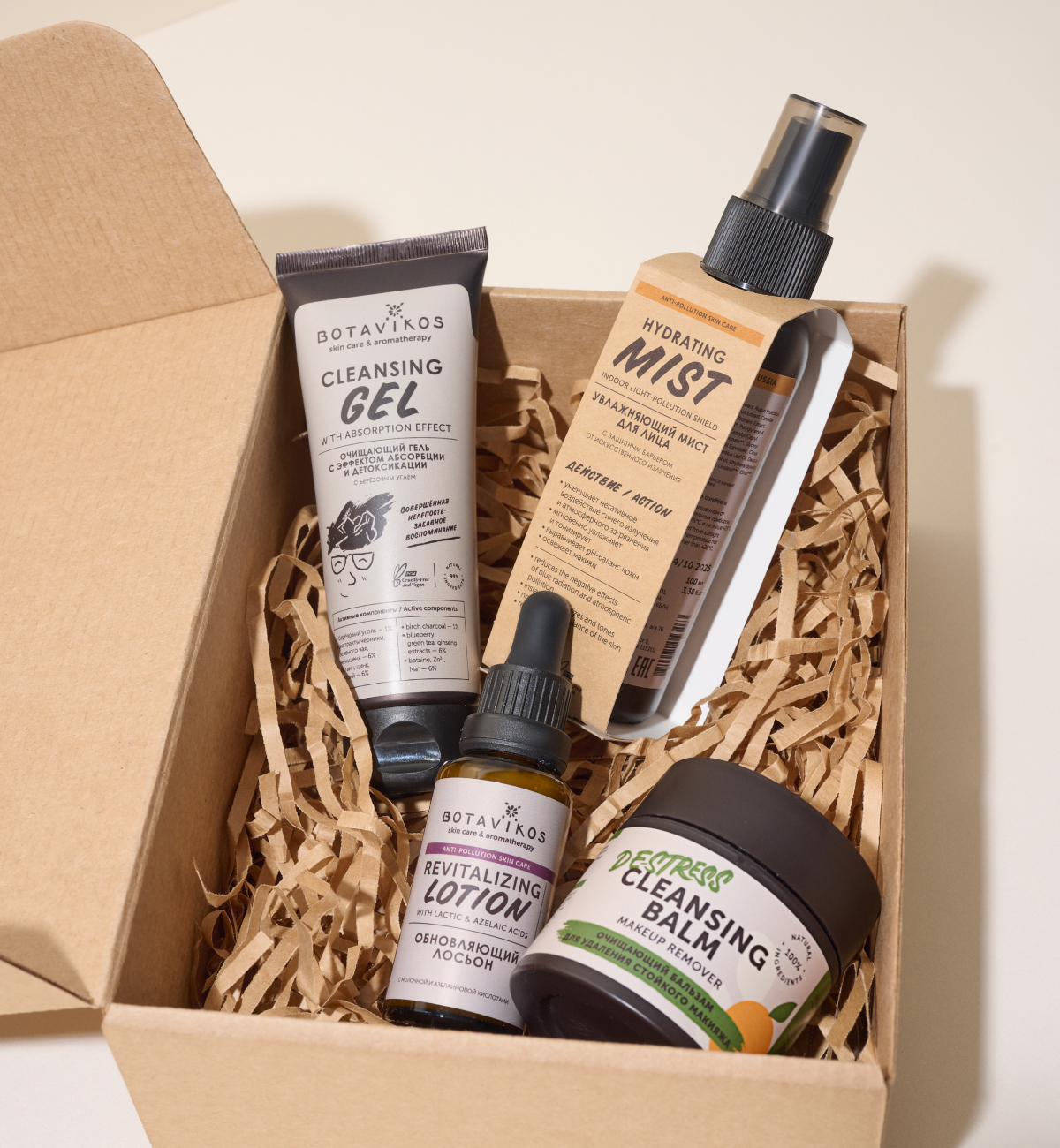 Подарочный набор для ухода за кожей с защитными функциями DETOX