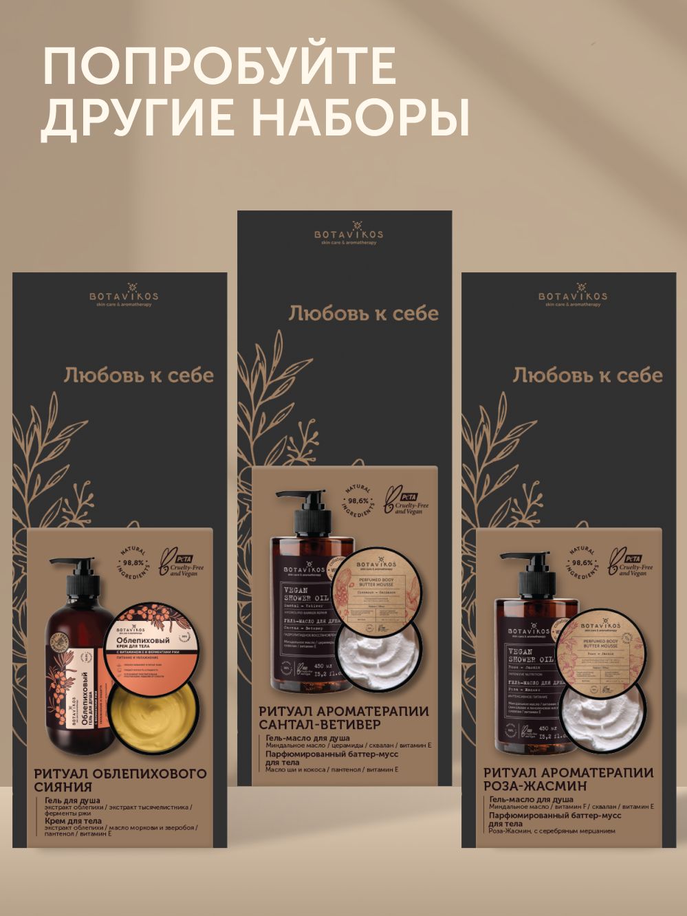 Набор для ухода за телом «Ритуал гладкости и питания»
