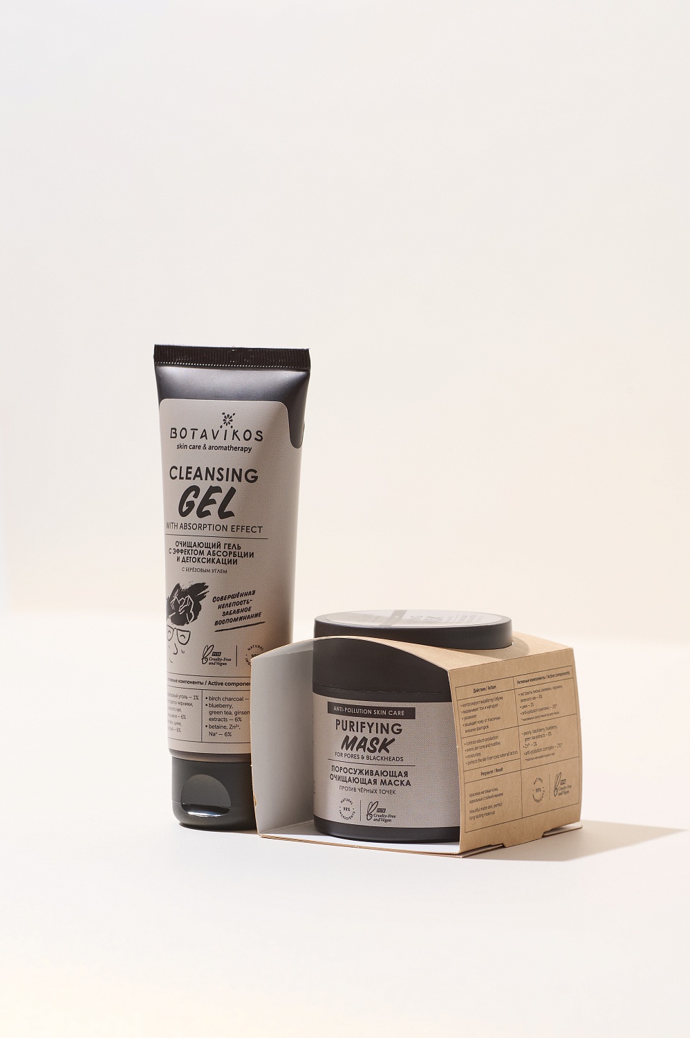 Набор защита от акне  DETOX (гель,маска)