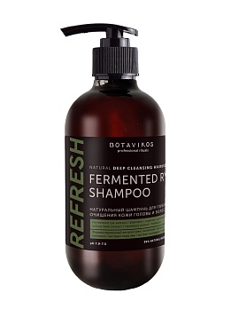 Натуральный шампунь для глубокого очищения кожи головы и волос REFRESH