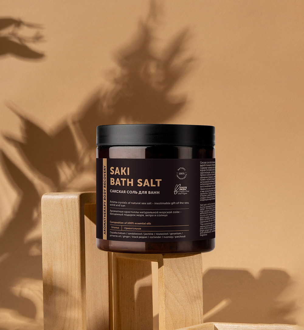 Сакская соль с 100% эфирными маслами Aromatherapy Recovery, ориентальная