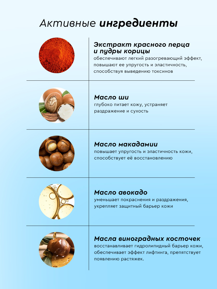 Кофейный скраб для тела с легким разогревающим эффектом, 500 мл